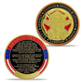 AtSKnSK Firefighter's Oath Challenge Coin