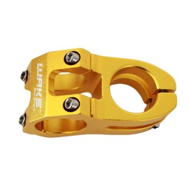 TRKIMAL 31.8 Short Handlebar Stem 45mm Stem for Road Bike, Mountain Bike, BMX, MTB, Cycling, Bicycle (Golden)
