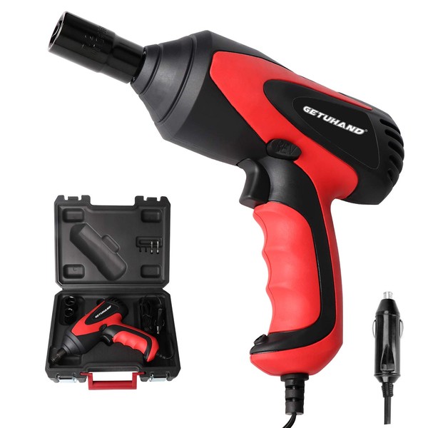 GETUHAND Car Impact Wrench 1/2 Inch & 12 Volt Portable