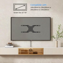 IFCASE Steel Adapter Bracket Convert for Screens 32 to 55 inch LCD LED TV VESA 200x200mm to VESA 400x400mm and 300x300mm (1.0)