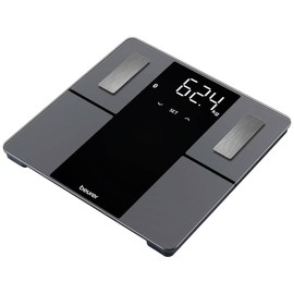 Beurer BF500 Smart Body Analysis Scale with Bluetooth & App, Accurate Digital Diagnostic Scale Measures Body Fat, Muscle Mass, Caloric Needs, 396 lbs, XL Display