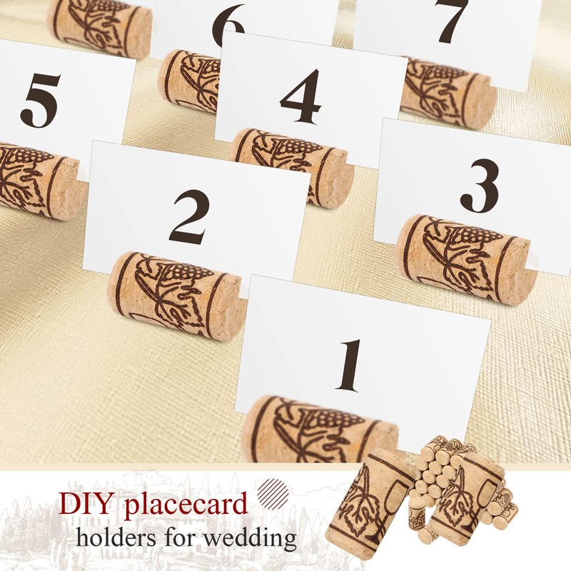 Qunclay 300 Pcs Natural Wood Wine Corks, Cork Stoppers for