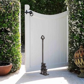 Long Handle Door Stoppers, Cast Iron Heavy Door Stop, Decorative Door Holder to Keep Door Open, Portable Tall Door Stopper, Funny Cute Animal Floor Door Stops for Home, Vintage Brown (Pigs Family)