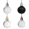 Light Pull Chain Cord Acrylic Crystal Ball 38x52mm with 80cm