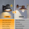 UME 2 Pack LED Outdoor Wall Light Fixtures, Dusk to