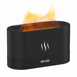 Simulation Flame Humidifier Auto Shut Off USB Aromatherapy Mist Humidifier with Night Light for Home Hotel School