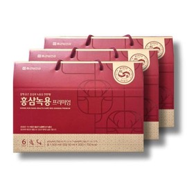 종근당건강 홍삼녹용 프리미엄 50ml 30포 3박스 /wb Jonggeundang Health Red Ginseng Deer Antler Premium 50ml 30 Packs 3 Boxes