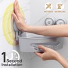 LEVERLOC Corner Shower Caddy Suction Cup, 2 Pack Powerful Suction