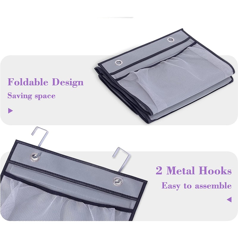 MISSLO 2 Pack Over the Door Storage Hanging Organiser with