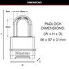 Master Lock Excell Combination Reset Padlock, 38 mm Size