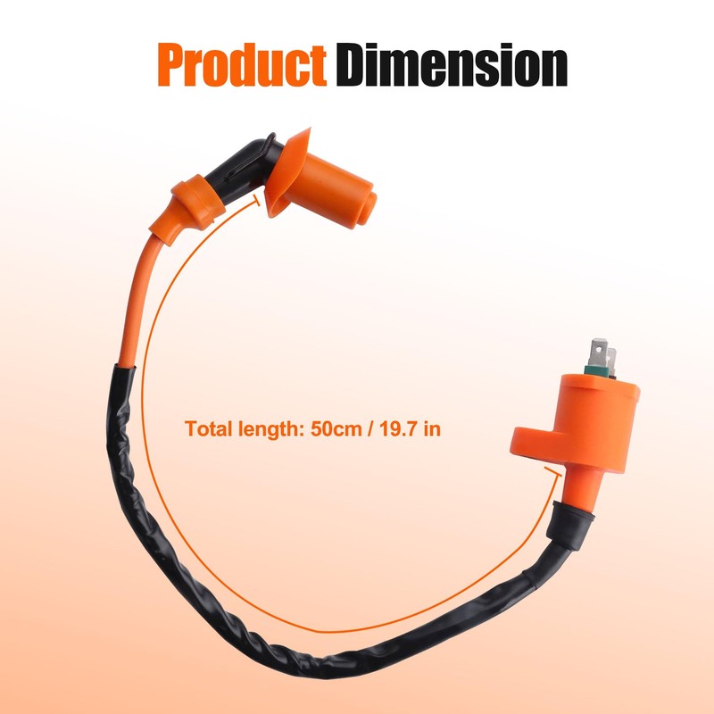 CQSPMOTO High Performance GY6 Racing Ignition Coil A7TC Electrode Spark