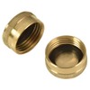 Sanpaint 2 Pack 3/4" Brass Garden Hose End Caps with