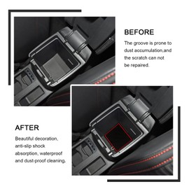 YEE PIN Focus Active Rubber Mats Compatible with Ford Focus Active 2022 2023 Interior Non-Slip Mats for Centre Console Storage Box Focus 2023 Interior