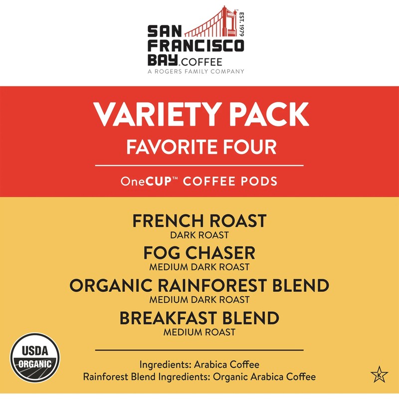 San Francisco Bay Compostable Coffee Pods - Original Variety Pack