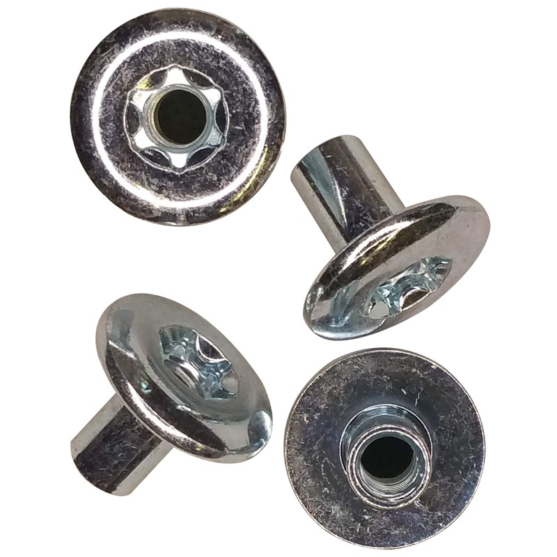 JQuad 5/16" Torx Barrel Nuts (4 Pack) - Trailer Hardware