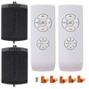 LPHUMEX 2 Pack Universal Ceiling Fan Remote Control Kits, Small