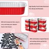 EgticHome Mini Loaf Pans with Lids and Spoons (100 Pack,