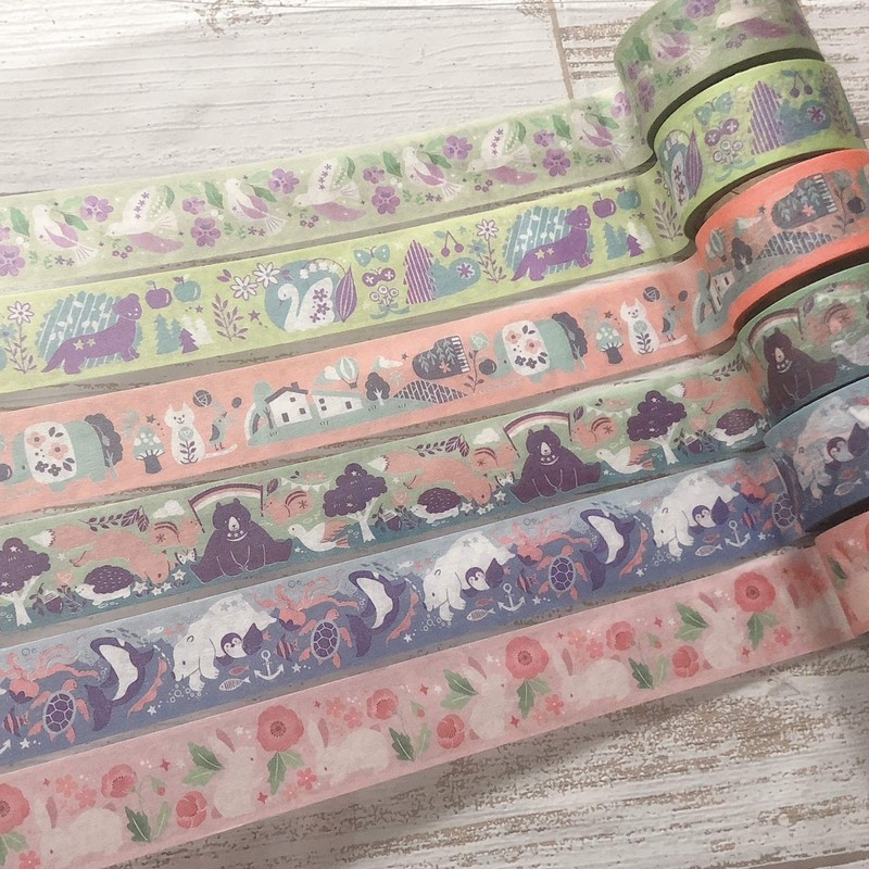 Kao Kodomo no Kao Taguchi Natsuko Masking Tape Sea Animals