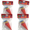 Small School Cone Decoration, Colourful, Height 12 cm, Top Diameter