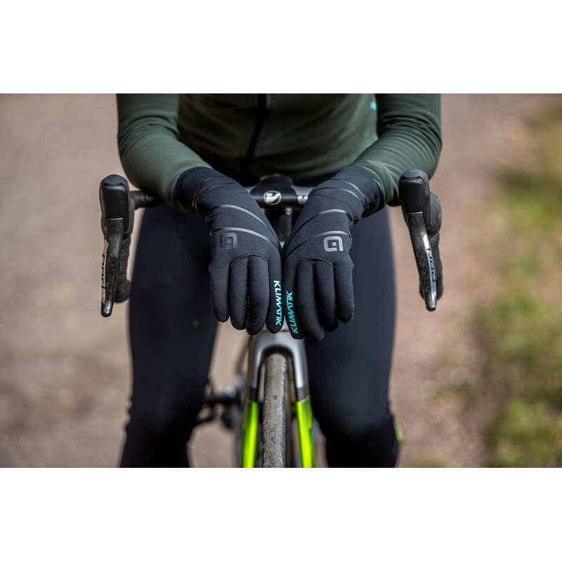 Alé Cycling Unisex Climate Neoprene Winter Gloves, Black, XL/XXL
