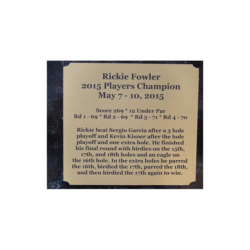 GFSF Rickie Fowler Players Championship 8x10 Photo Clock Plaque Final