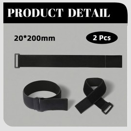 Adjustable Elastic Tie-Down Straps with Quick-Release Buckles, Heavy-Duty Cinch Straps for Outdoor Gear, Camping, Bikes, Yoga Mats & Travel Essentials (1.5x16 Inch, 2-Pack)