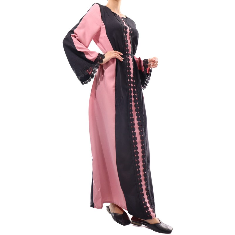 Musuly Djellaba for Women, Purple and black