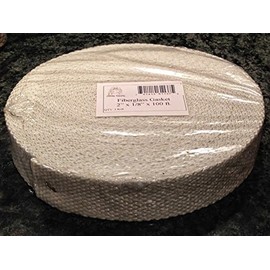 Fiberglass Boiler Tape, Non-Adhesive, 2" Wide x 1/8" Thick x 100ft. Roll
