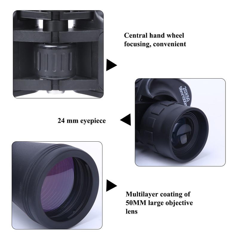 20X50 Plastic High Magnification HD Telescope Outdoor Travelling Concert Large