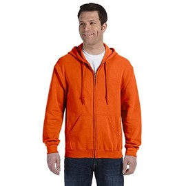 Gildan Heavy Blend 8 oz. 50/50 Full Zip Hood (G186) Safefty Orange 3X-Large
