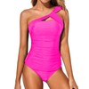 Tempt Me Hot Pink Two Piece Tankini Bathing Suits for