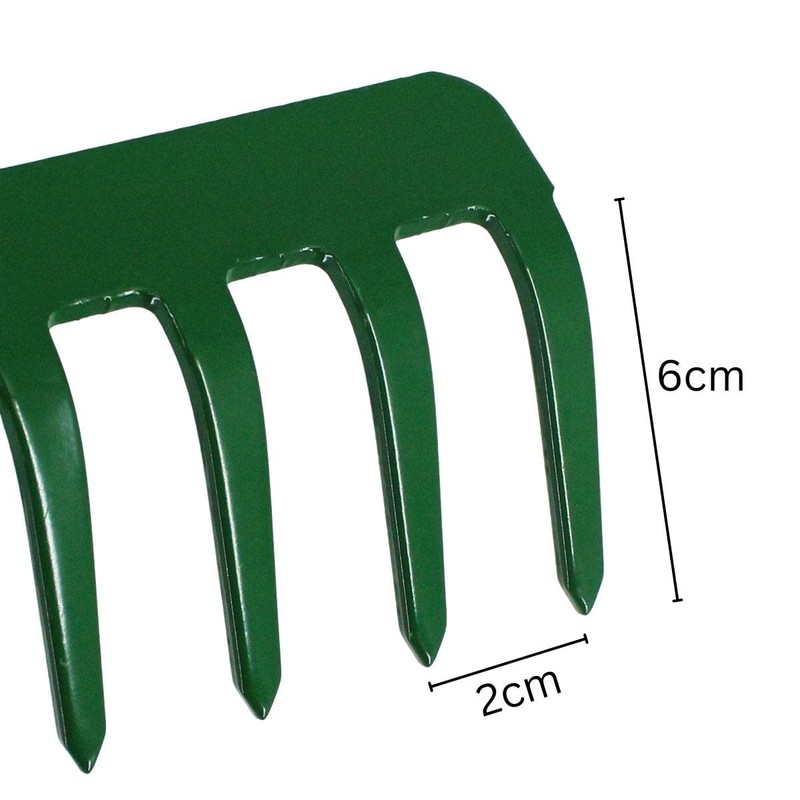 Rekord Garden Rake (Powder-Coated Steel) - 18 Prongs Width 45