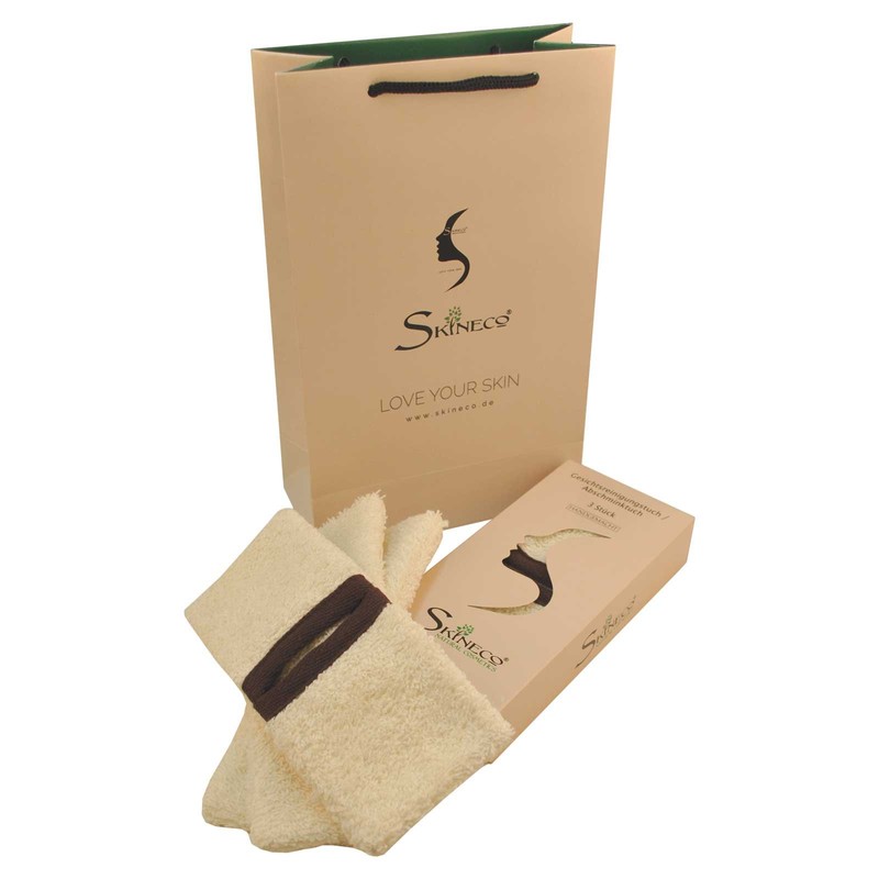 Face Cloth/Towel 4 Sides Skin Make-up Remover (Pack of 3) Washable