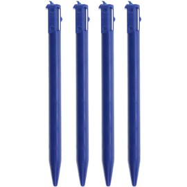 4 x Plastic Touch Screen Pen Stylus Portable Pen for 3DS Game Console (Blue)