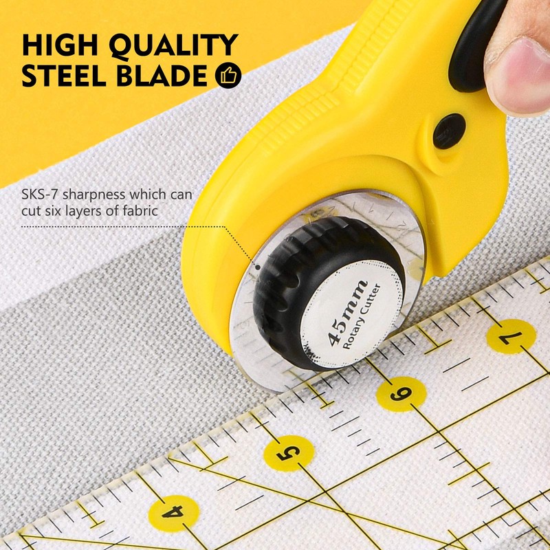 Magicfly Rotary Cutter Set, 45mm and 28mm Fabric Cutters Kit