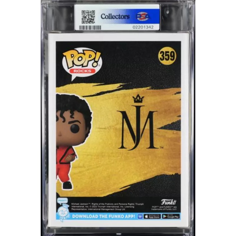 Funko Michael Jackson "Thriller" Rocks 359 Funko Pop! PSA 9