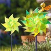 Hausse 10 Pack Reflective Pinwheels Wind Spinner, Extra Sparkly Pinwheel