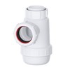 Shallow Bottle Trap 40mm 1-1/2" with Anti-Slip Ring, Space Saving