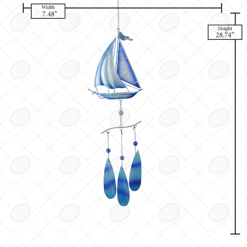 Red Carpet Studios Windchimes Outdoor Garden Gift Wind Chime, 28-Inches,