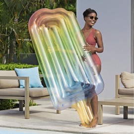 Large Inflatable Ice Cream Float Pool Toy, Swimming Aid (1.85m x 89cm, 1.1kg) - Model cd11 Low 5ea