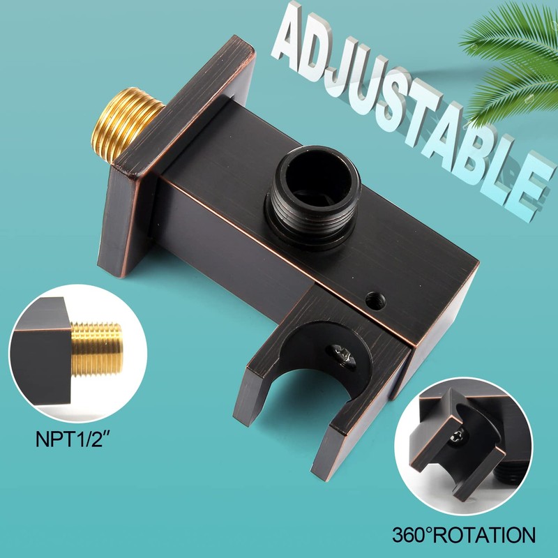 Hand-held Shower Head Set - Oil Rubbed Bronze Brass Handheld