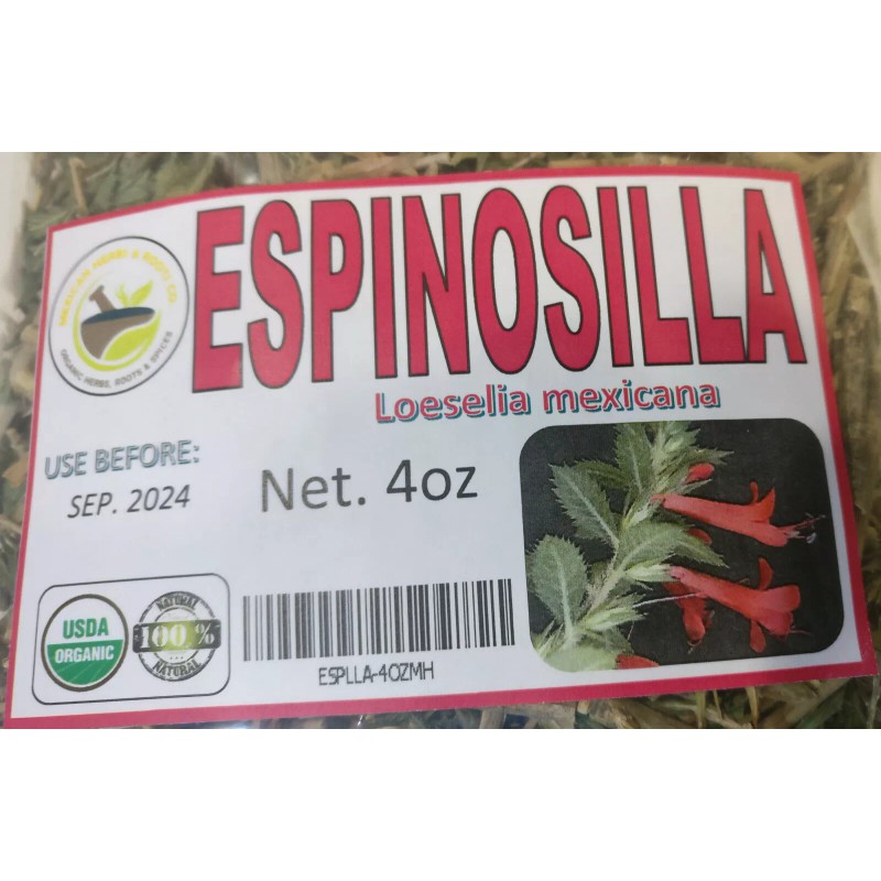 Mexicanherbs 4oz Espinosilla Loeselia Mirto rojo Hierba de la virgen