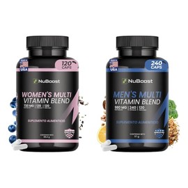 NUBOOST Multivitamínico Mujer + Multivitamínico Hombre 980 mg