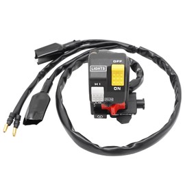 M MATI Control Switch Start Kill Stop Headlight Button for Honda TRX250 1985 1986 1987 35200-HA8-681 35200-HA8-004