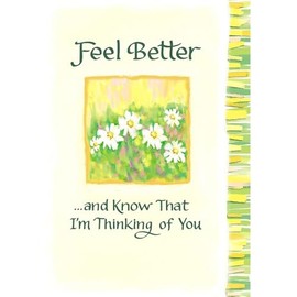 Feel Better Get Well Encouragement Heartfelt Sentimental Verses Fold Out Keepsake Greeting Card (Feel Better)