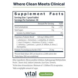 Hyperbiotics Vital Nutrients Pro-15 Prebiotics and Probiotics for Women and Men | 15 Science Backed Strains | Supports Occasional Constipation, Diarrh