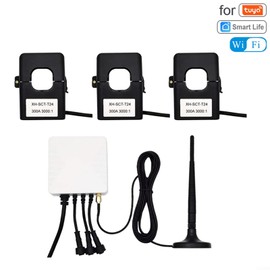 SPORTARC For Tuya Smart 3 Phase WiFi Electricity Energy Meter KWh Monitor 80A Real Time Energy Consumption Monitoring for Residential and Commercial Applications