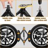 Lezcufer Camper Wheel Chock Stabilizer 2 Sets for RV Travel