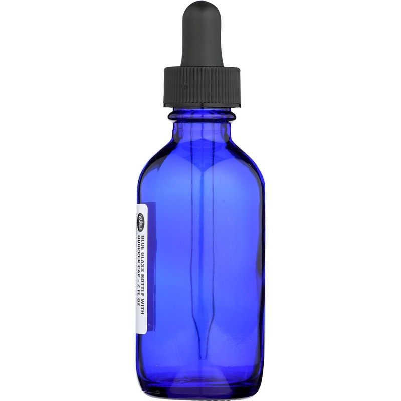 Whole Foods Market, Blue Glass Bottle with Dropper Cap, 2