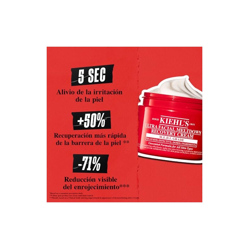 Kiehl's - Ultra Facial Meltdown Cream, Crema Reparadora para Piel